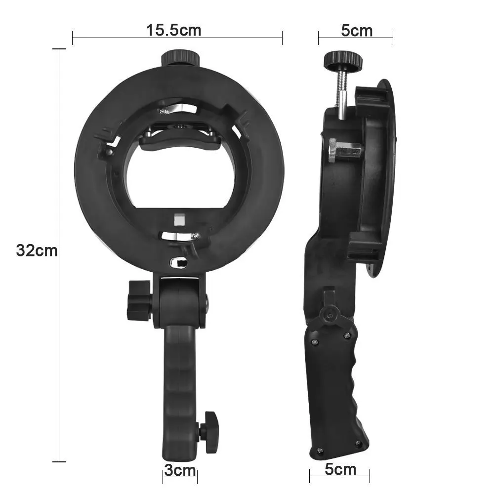 S-type Bracket Holder Convenient flash bracket Hand-held chuck Softbox Beauty dish Reflector Umbrella accessory light | Электроника