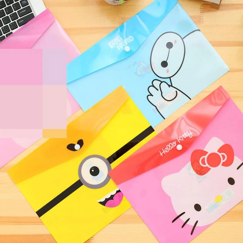 Корейская креативная мультяшная сумка Hello Kitty A4 для файлов милая Doraemon офисной школы хранения