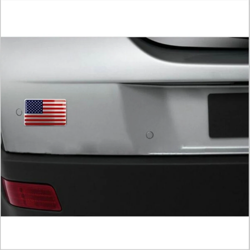 

2018 New 3D Metal USA United States American Flag Map Pattern Decal Emblem Car truck auto American USA US flag emblem sticker