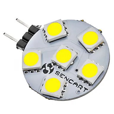 Светодиодная лампа G4 12 в 1 Вт 6 * SMD5050 75 лм светодиодная В бесплатная доставка 10