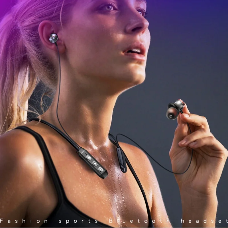 Teamyo гарнитура для фитнеса беспроводные Bluetooth наушники шейные спортивные