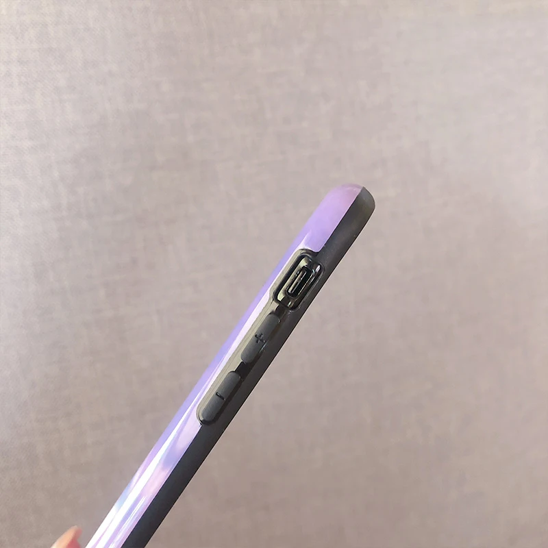 GlamPhoneCase милый мультяшный Фиолетовый Медведь чехол для телефона iPhone 6 6S 7 8 Plus XS Max XR X