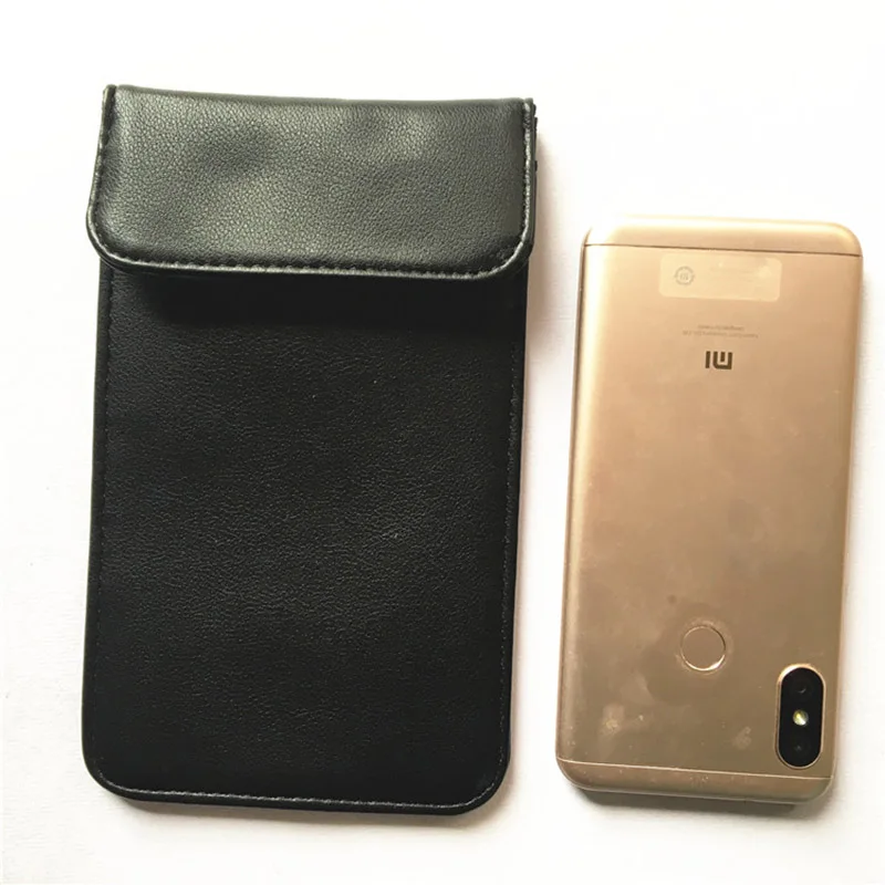 ПУ Faraday Один карманный телефон сумка RFID Экранирование держатель для карт FOB
