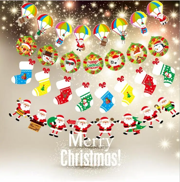 Рождественские украшения флаг новогодняя елка висит Флаг волна коридор алфавит |