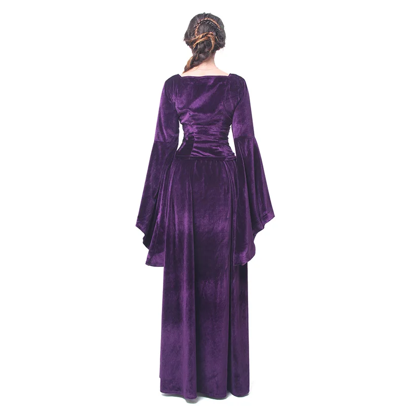 Женские Веч. Платья ROLECOS в викторианском стиле средневековой эпохи фиолетового и