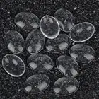 Прозрачный куполообразный стеклянный кабошон для изготовления ювелирных изделий, 13x18 мм, 50 шт.лот