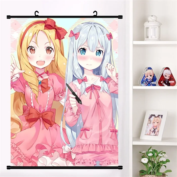 D Японского аниме "eromanga-Sensei" Izumi Sagiri милый настенный свиток Фреска плакат Настенные подвесные плакаты коллекция домашнего декора искусство - Цвет: D