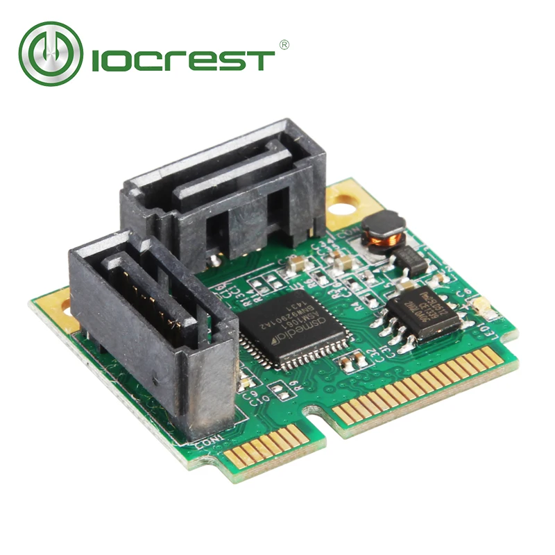 Плата контроллера IOCREST Mini PCI Express SATAIII 3 0 6Gbp/s ASM1061|mini pci-express|card controlcard card |
