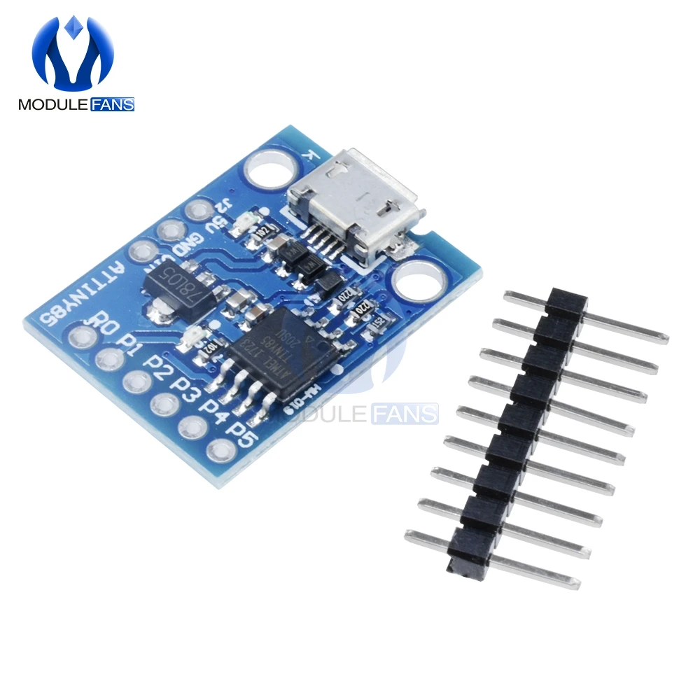 Макетная плата микроконтроллера ATtiny85 Kickstarter щит модуль для Arduino IDE 500mA 5V регулятор