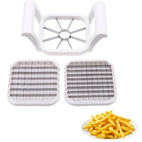 3 in 1 stainless steel french fry cutter great kitchen tools manual potato shredder multifunction vegetable fruit slicer