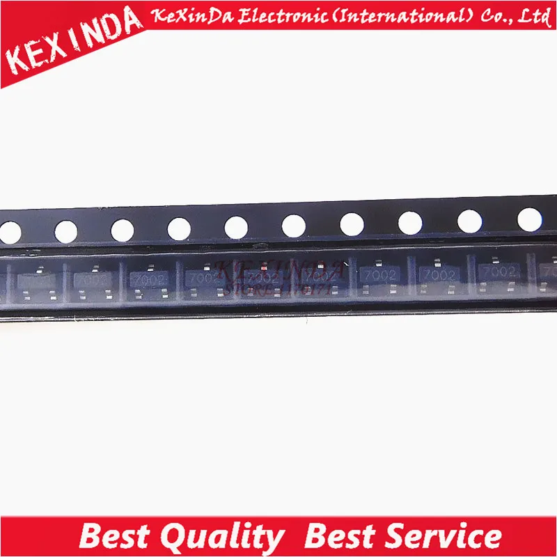 2N7002 7002 MOSFET N-CH 60V 300MA SOT-23 новый оригинальный 100 шт./лот |