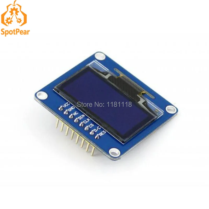 1 3 дюйма oled (b) fo STM32 SPI/I2C интерфейсы синий вертикальный pinheader|Демонстрационные