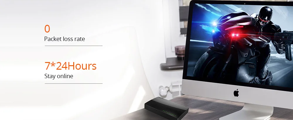 Tenda SG108 сети Ethernet переключатели 8 Gigabit 10/100/1000 Мбит/с RJ45 Порты и разъёмы настольный коммутатор SOHO 1,6 Гбит/с Ёмкость plug and play