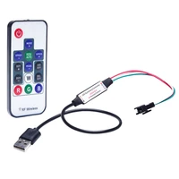 dc 5 24v usb 5v led controller for 3pin ws2812 digital led strip wireless rf remote diy ws2812b control jst connector sk6812