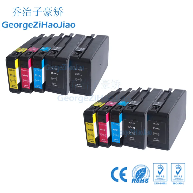10 шт. картриджи 950XL для принтеров hp 950 950xl OfficeJet Pro 8100 8600 8615|Чернильные картриджи| |