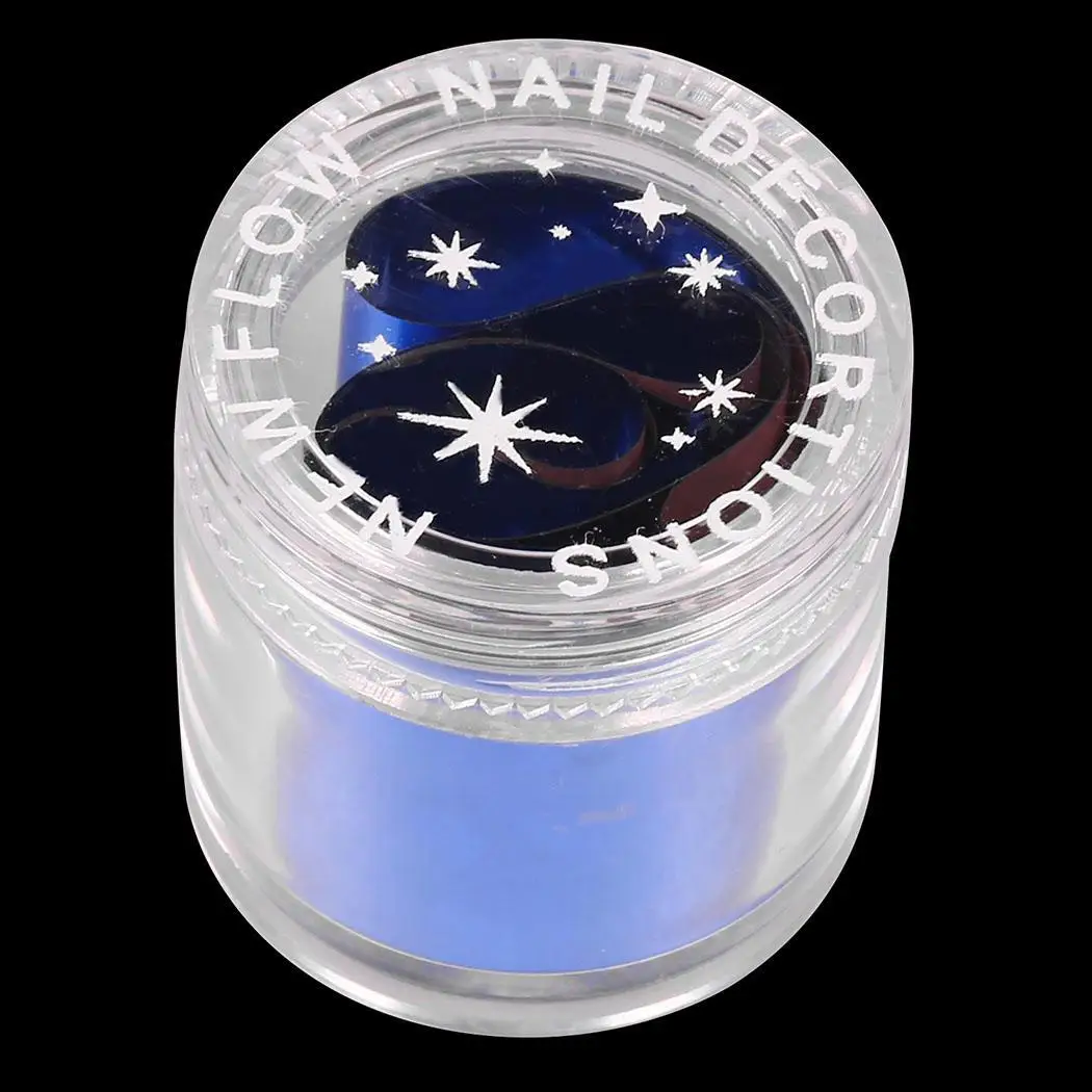 Женский дизайн ногтей алюминиевая фольга Звездные наклейки синяя наклейка s