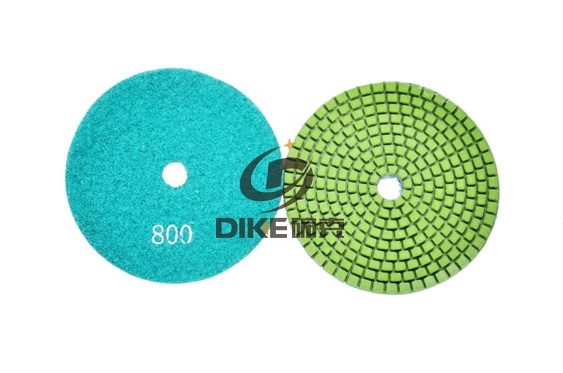400# Premium Wet 5&quot(125mm) with 2.5mm flexible wet angle grinder polishing pads for Granite and Marble | Инструменты