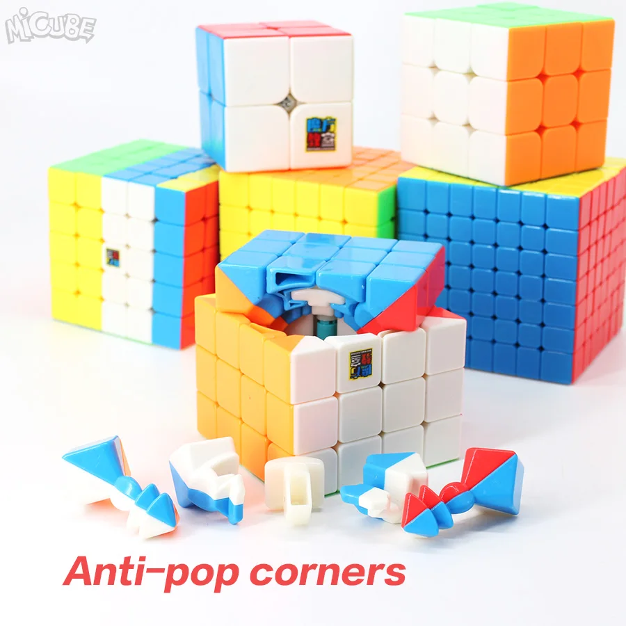 Волшебная Скорость кубик 3х3х3, 2x2x2 4x4x4 5x5x5, 6x6x6 7x7x7 Cubo Magico, 2x2/oneplus 3/OnePlus x 3 4x4 5x5 6x6 7x7 Головоломка Куб Meilong игрушка малыш подарки