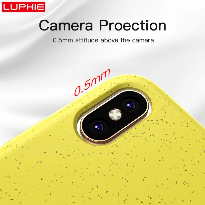 LUPHIE Eco-friendly Silicone Case For iPhone X XS Max XR 8 7 6 6S Plus Shockproof Airbag Cover 11 Pro TPU |