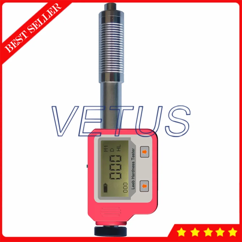 

HTP1600 Portable Pen Type Steel Leeb Hardness Tester Durometer with D Impact Device Test Block 999 Data Storage USB Interface