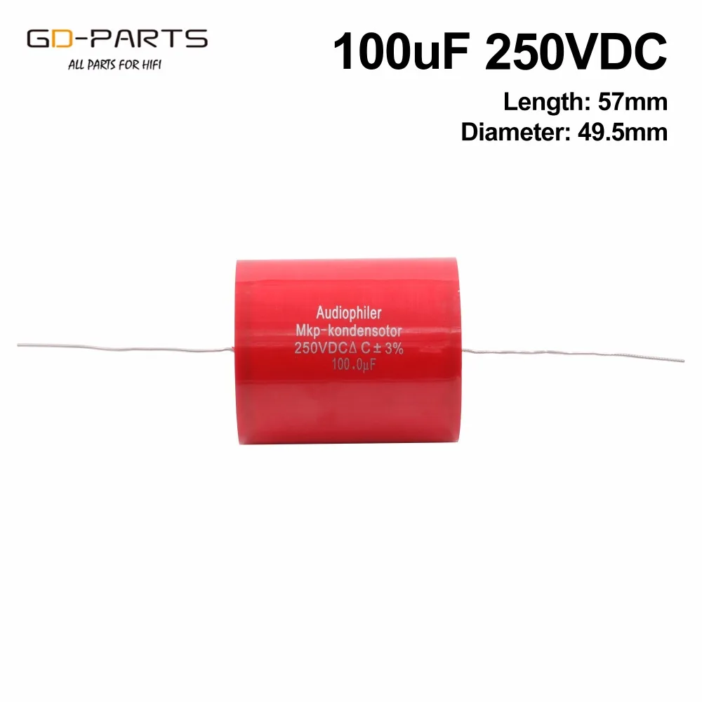 Осевой конденсатор Audiophiler MKP конденсатор 250VDC аудио класс для ремонта DIY винтажный гитарный усилитель динамик кроссовер радио муфта 1 шт