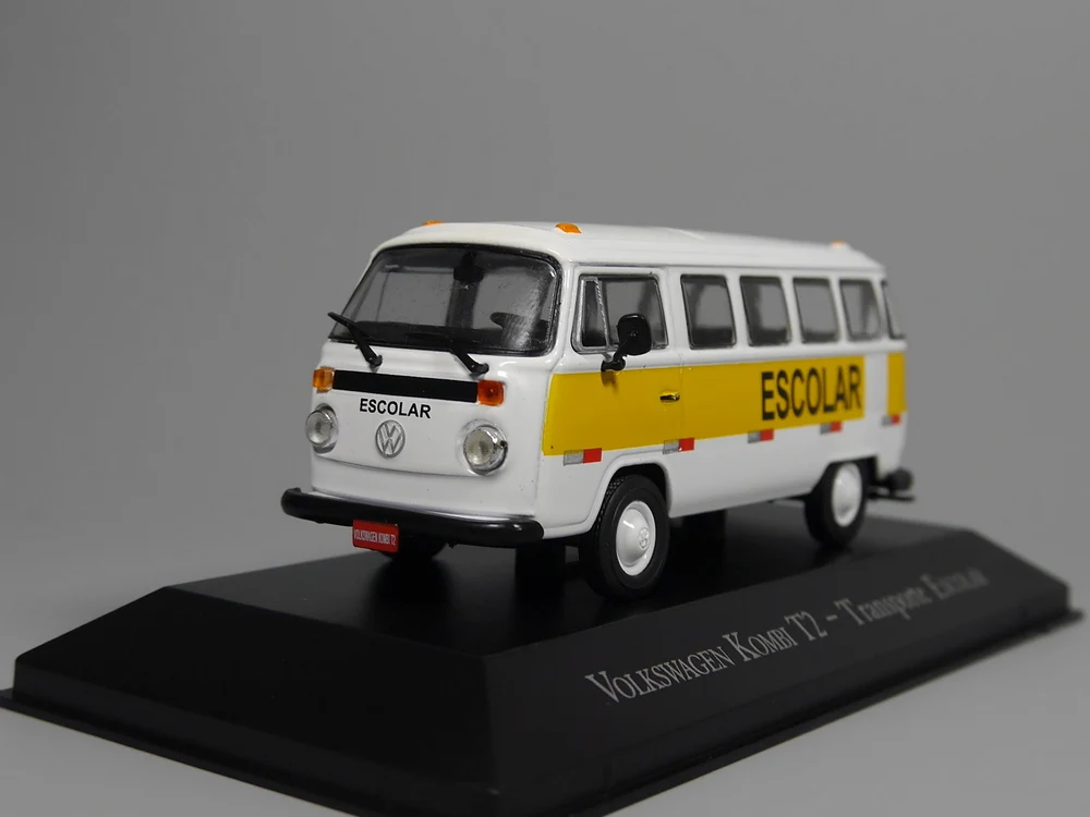 Авто ИНН ixo 1:43 Volkswagen Kombi T2 школьные подставки литая модель автомобиля|ixo 1:43|diecast model
