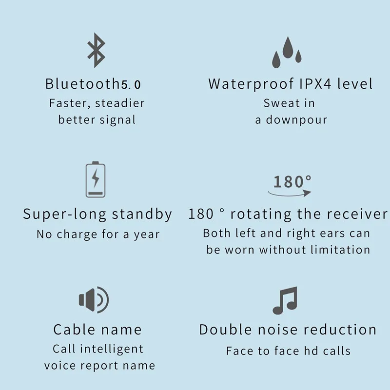 GDLYL Bluetooth гарнитура Bluetooth наушники Hands-free наушники мини беспроводные гарнитуры вкладыши наушник для iPhone xiaomi