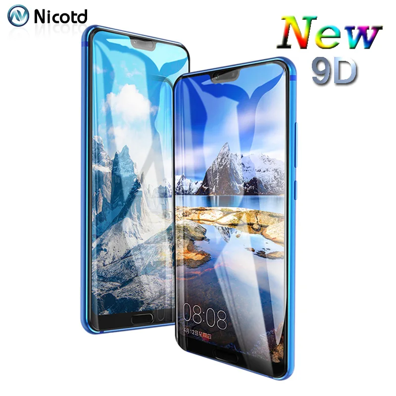 9D полное покрытие закаленное стекло для Huawei Honor 8X MAX 10 Защитная пленка экрана 9H