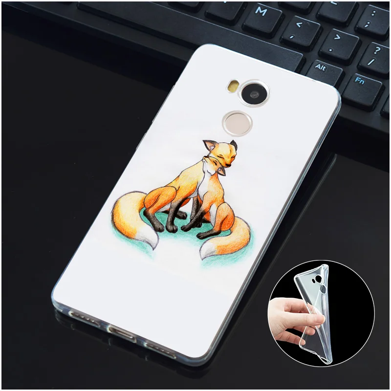 DREAMFOX M377 арт лиса Мягкий ТПУ силиконовый чехол для Xiaomi Redmi Note 3 4 5 Plus 3S 4A 4X 5A Pro Global |