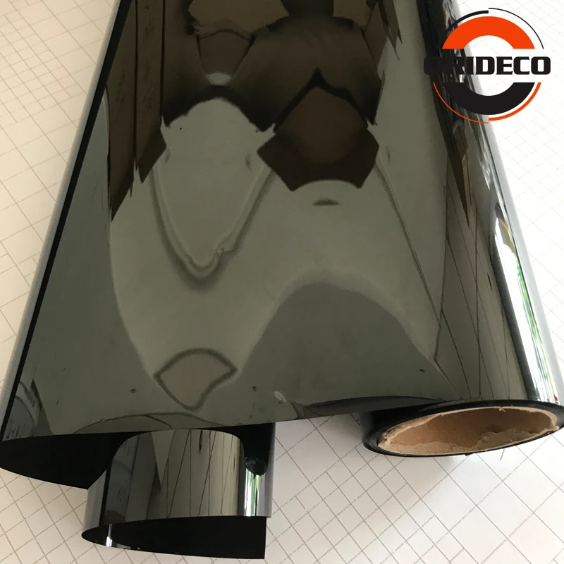 Темная черная Тонировочная пленка для окон автомобиля 50 см x 300 VLT 5% рулон 1 слой