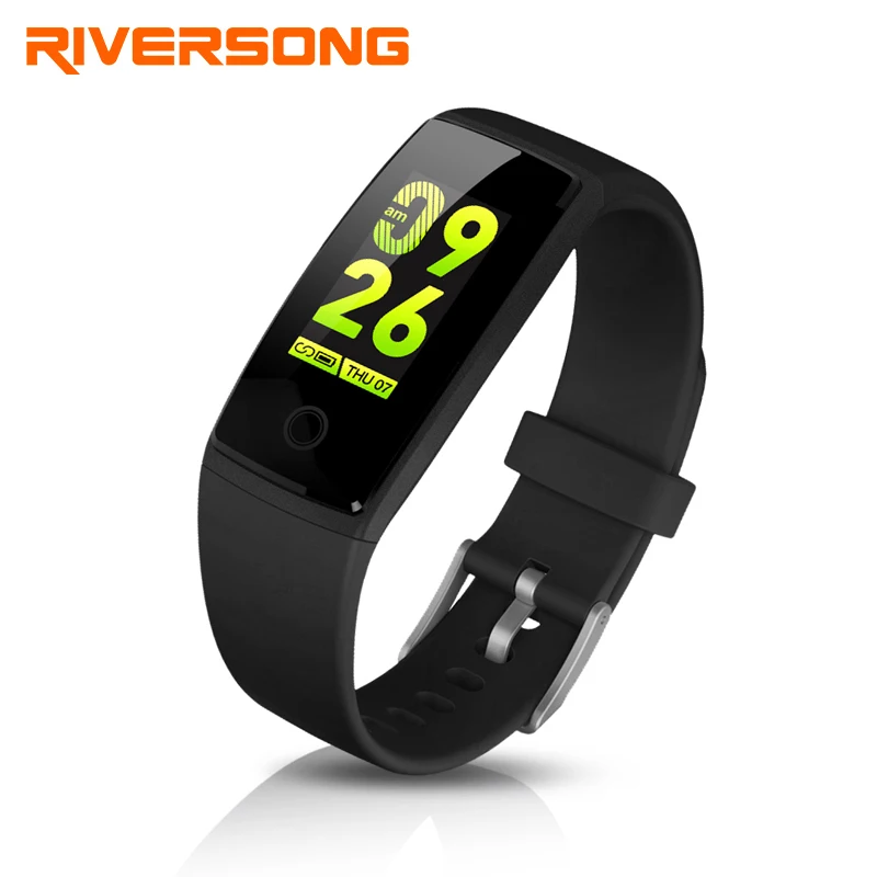 Отель Riversong волна BP Pro Smart часы 0 96 ''OLED Bluetooth 4 браслет здоровья Браслет