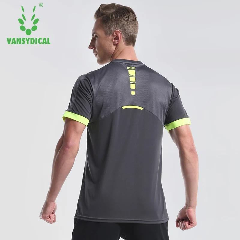 Mens Printed Running рубашка короткий рукав Футбол Джерси Топы быстросохнущая Фитнес бег