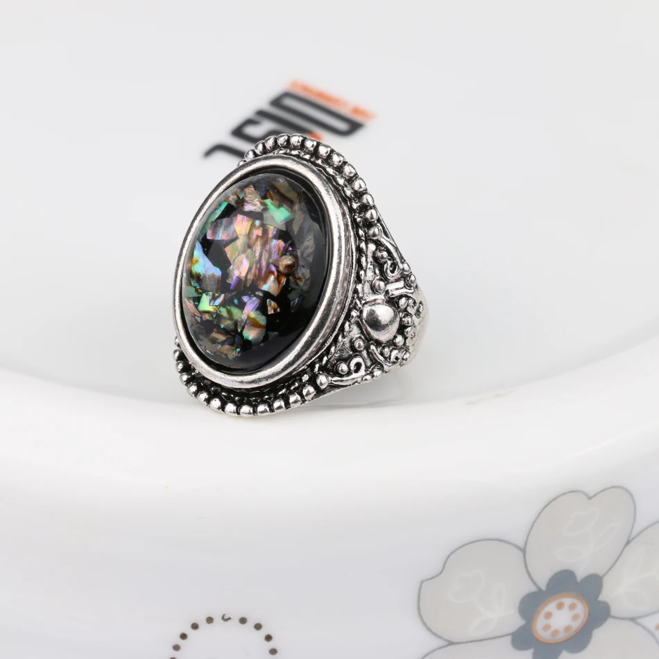 Роскошное модное кольцо ракушки для женщин ослепительно красивый аксессуар