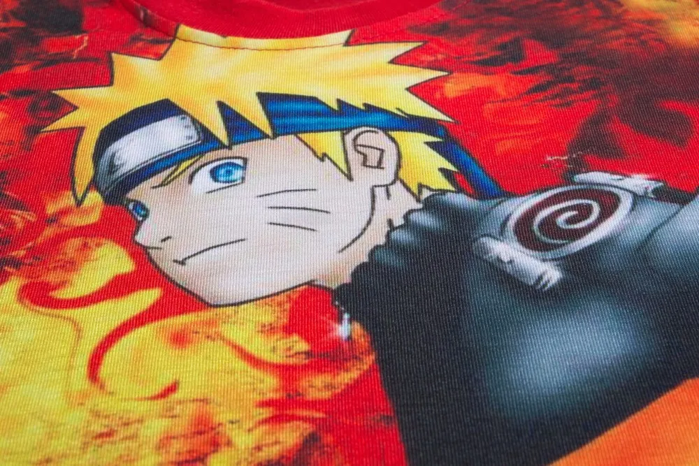 Японская манга фотосессия для мальчиков детские Мультяшные футболки летняя