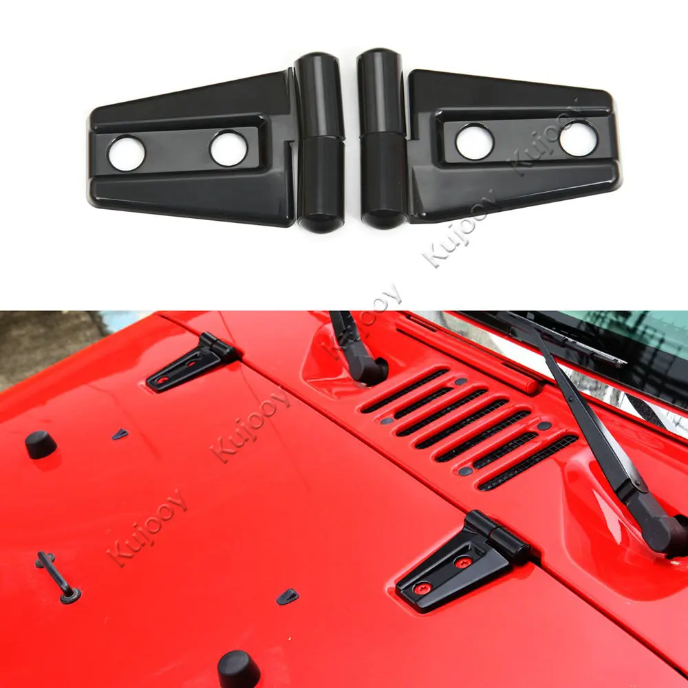 Аксессуары для Jeep Wrangler 2007-2016 оболочка петли капота двигателя из АБС-пластика