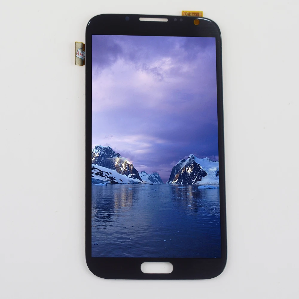 Серый/белый для samsung Galaxy Note 2 N7100 сенсорный экран дигитайзер Sesnsor панель Стекло + ЖК
