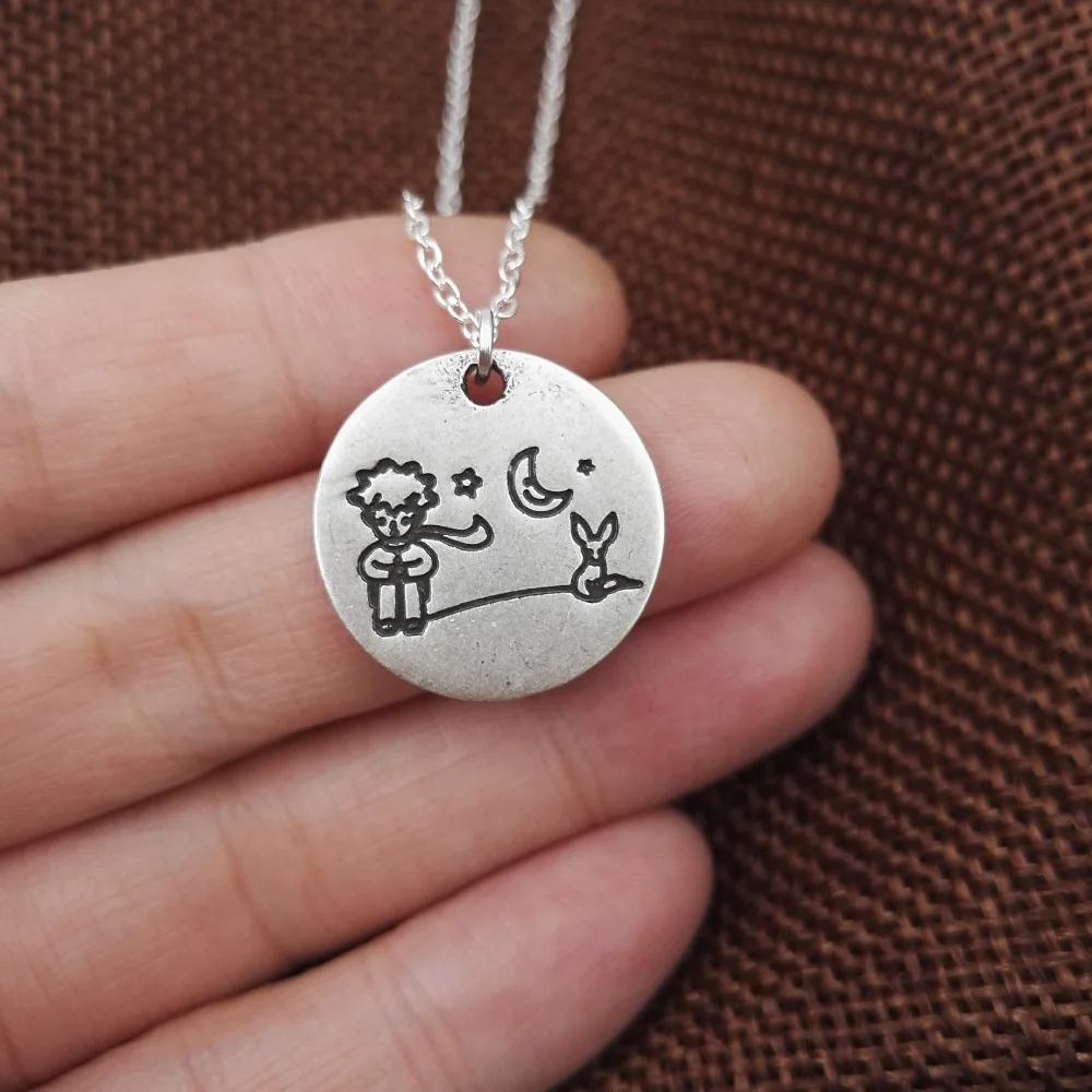 10 шт. Новое поступление Маленький принц ожерелье в виде лисьей мордочки под луной прекрасный подарок для