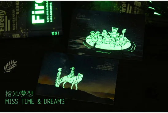 30 шт./лот мультфильм Миядзаки Сказочный кинотеатр Люминесцентная открытка