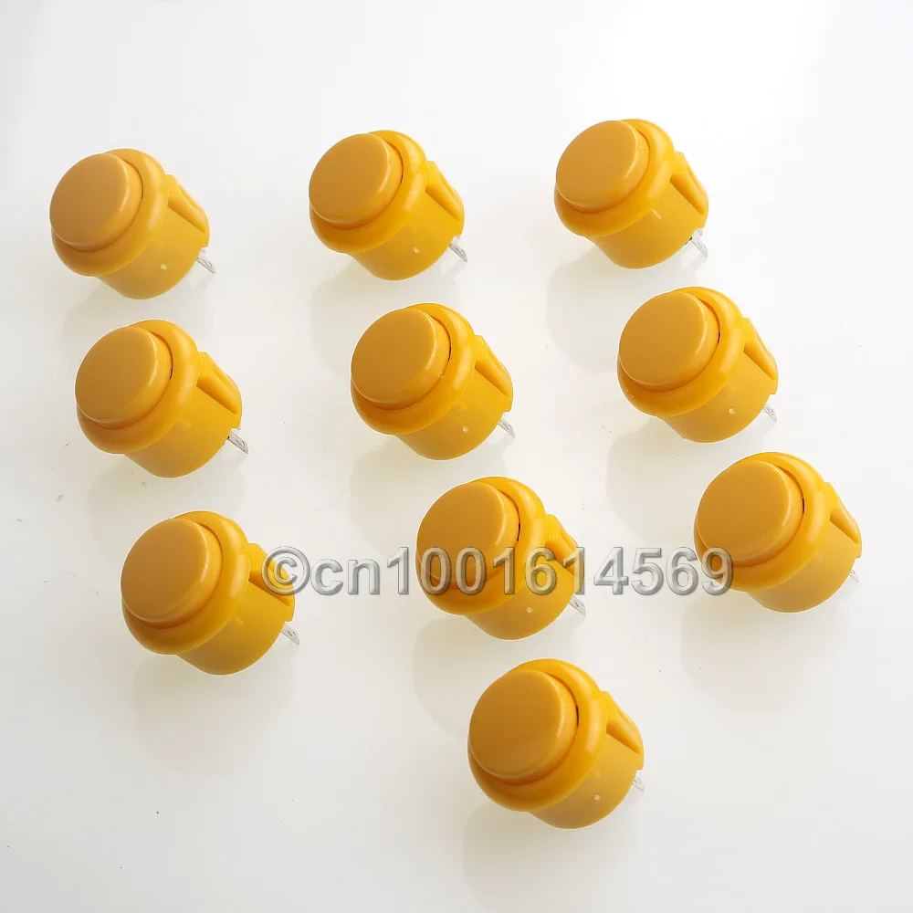 10 шт./лот 24 мм Кнопка копия Sanwa Obsf Obsc сделай сам PacMan игры и аркадные боевые наборы