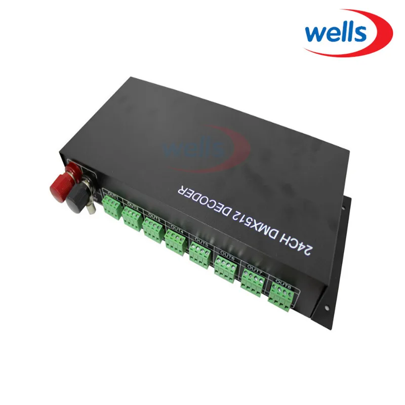 Контроллер цифрового сигнала DMX 512 24-канальный RGB светодиодный световой декодер