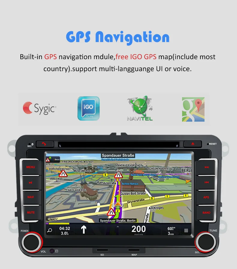 Автомобильный DVD Плеер аудио Радио стерео мультимедиа головное устройство GPS