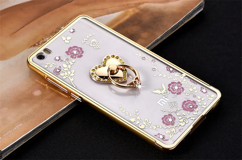 Мягкий блестящий чехол с кольцом-держателем Xiaomi Redmi 7A 8A S2 6 6A pro 4A 4X 5a 5 plus note 8 8T 7 4 Pro Mi