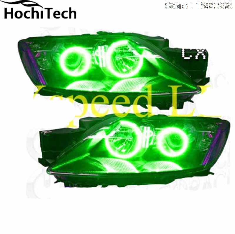 Для Mazda CX-7 cx 7 2006-2012 RGB светодиодный фары кольца halo ангел демон глаза с пультом дистанционного управления