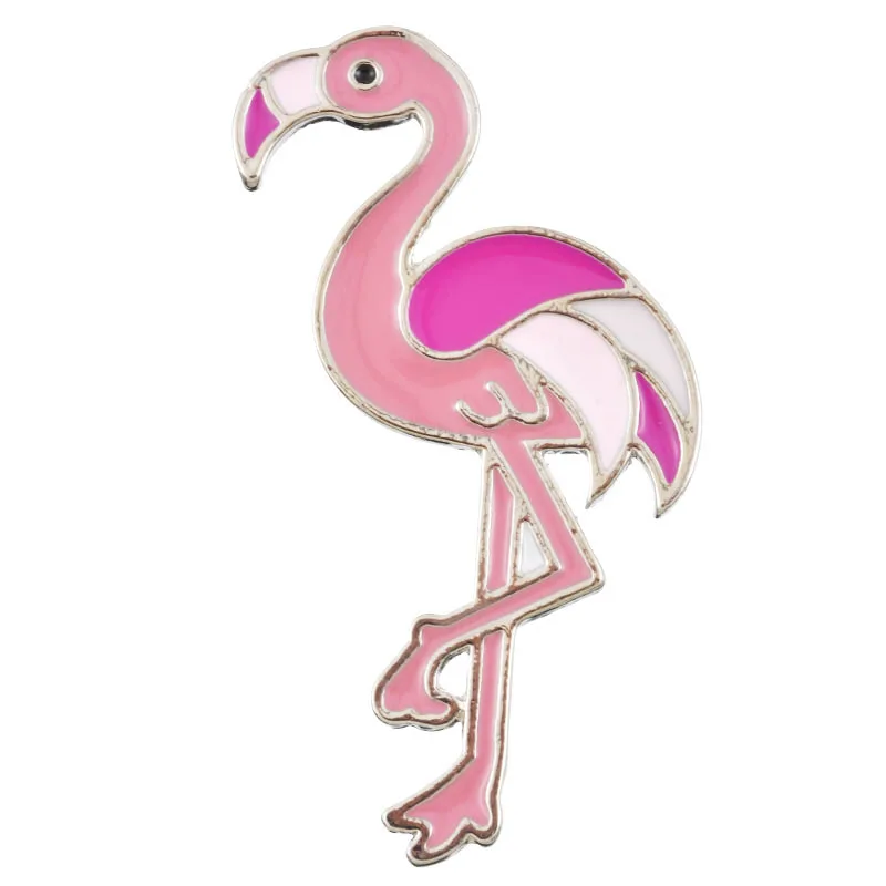 Каваи иконы Фламинго металлические клизмы Значки мультфильм украшение для рюкзака броши одежды|decorative brooch|pin