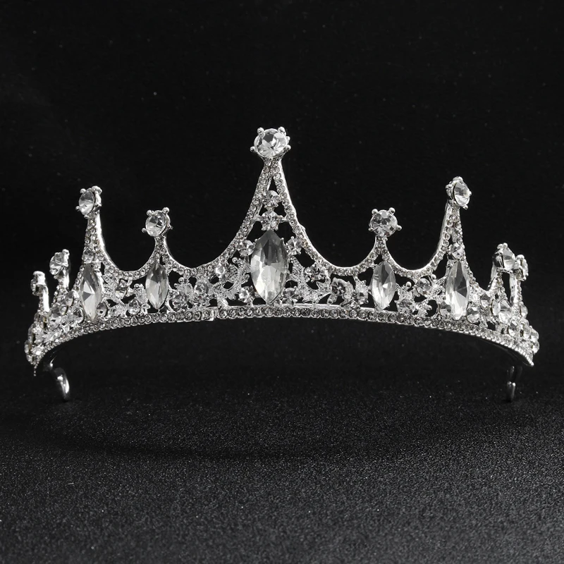 

Trendy Pearls Tiaras and Crowns Alloy Bridal Wedding Headpieces Wedding Crown