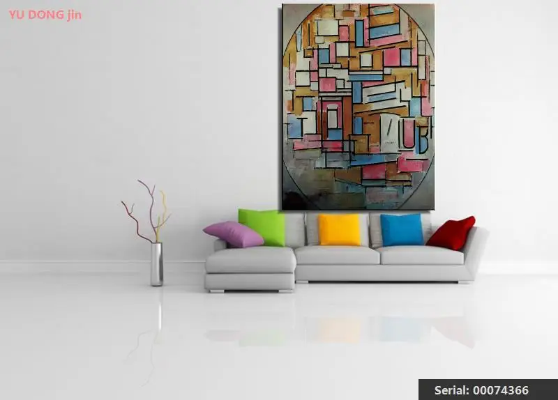 Piet Cornelies Mondrian натюрморт абстрактная живопись маслом Рисование Искусство спрей