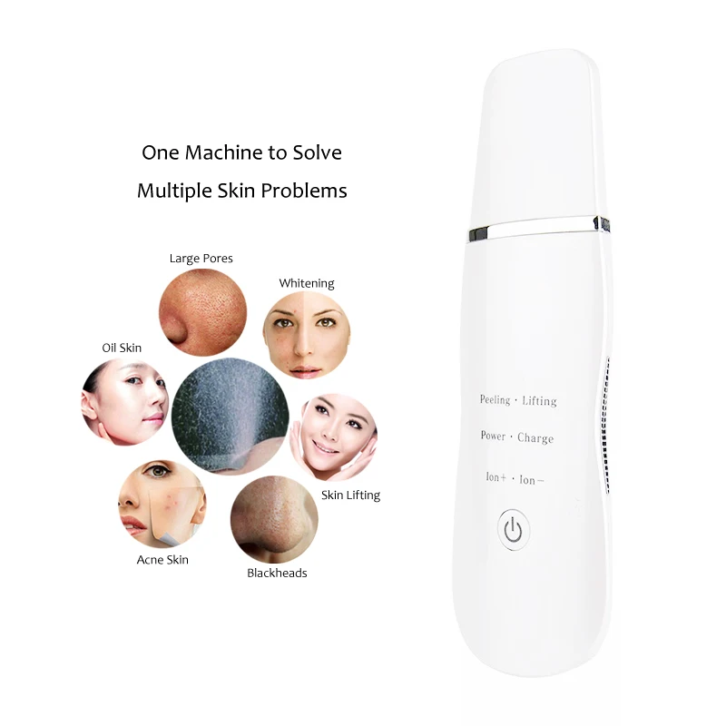 Koop Mee-eters Aging Skin Remover Poriën Schoon Galvanische Spa Ultrasone Huid Scrubber Gezicht Cleaner Huid Verstevigende Stimulator Machine