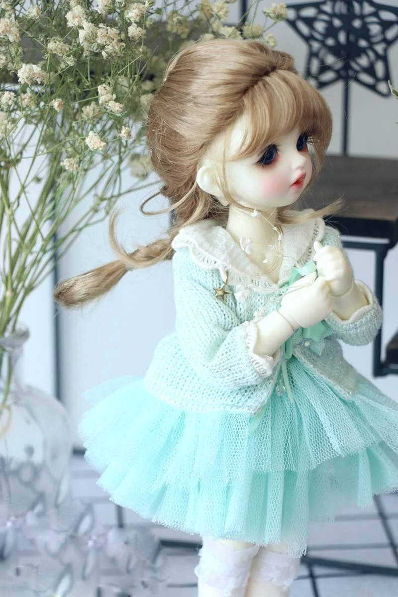 Новый стиль 1/3 1/4 16 BJD парик Супер кукла модный мохеровый с одной оплеткой для