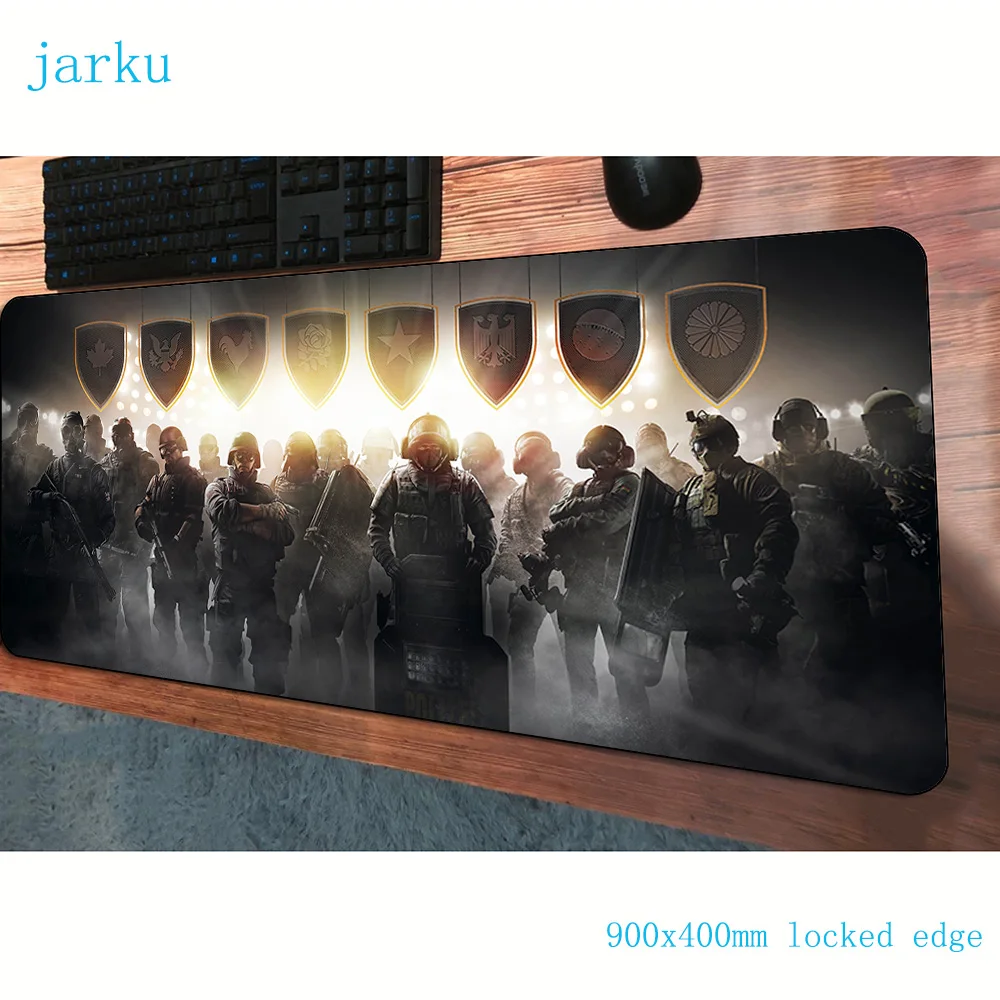 Коврик для мыши rainbow six 900x400 мм коврик высокое качество лучший игровой геймер