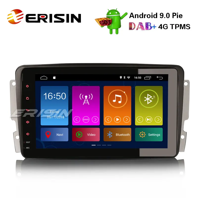 Erisin ES2989C 8 &quotDAB + Android 9 0 автомобильный стерео GPS для Mercedes C/CLK/G Class W203 W209 Vito Viano